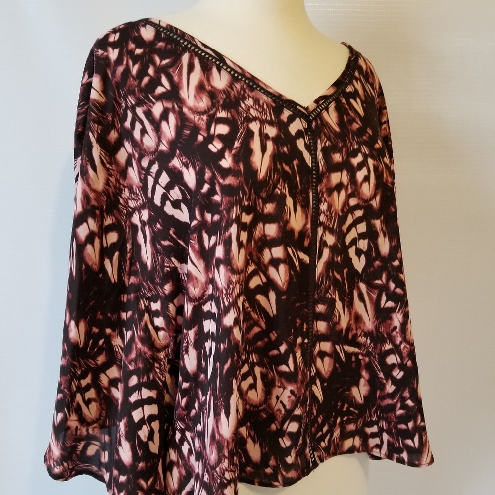 JESSICA SIMPSON Womens "Reece" Boho Shirt Size S - Picture 6 of 8